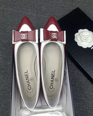 CHANEL Shallow mouth flat shoes Women--142